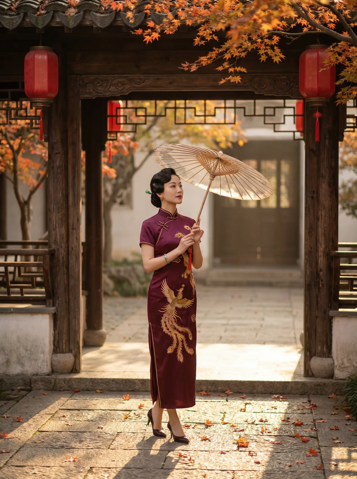 集芳阁 - 秋枫丹韵旗袍写真集